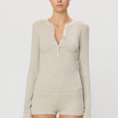 Eterne Long Sleeve Henley - Image 2