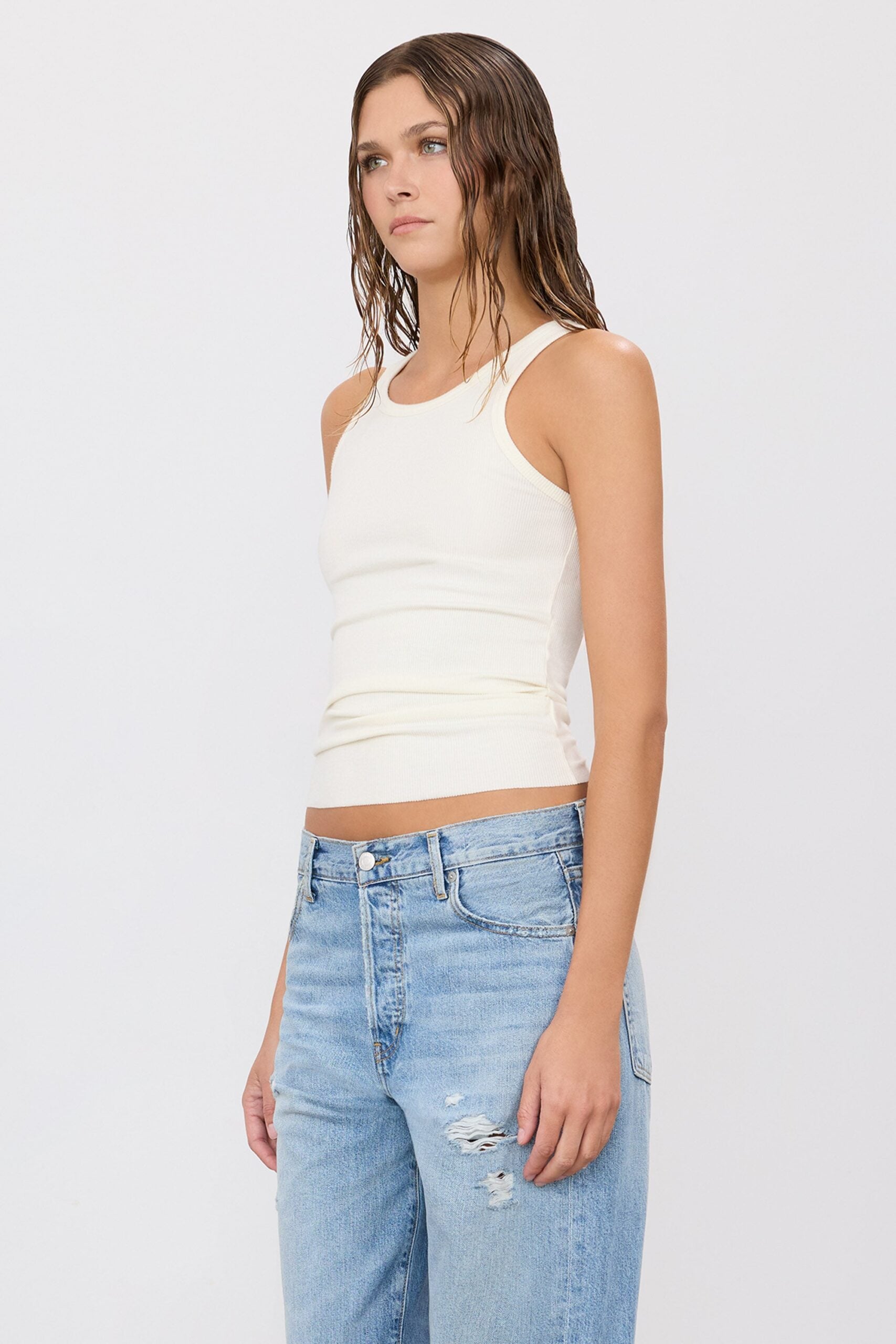 MNETR140826072101073_3 Eterne High Neck Fitted Tank - Image 3