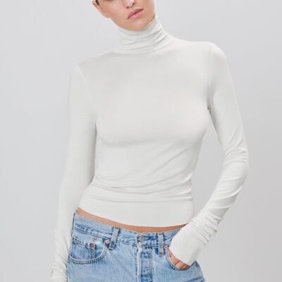 Eterne Fitted Turtleneck Top - Image 2