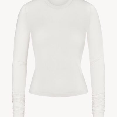Eterne Fitted Crewneck Long Sleeve T-shirt - Image 1