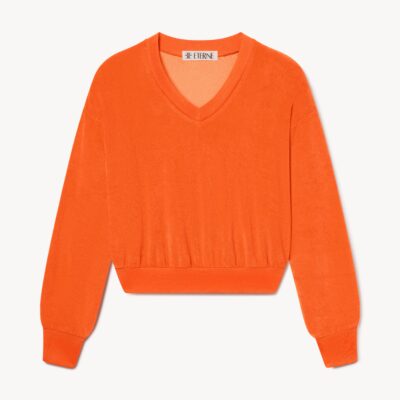 Eterne Cropped V-neck Sweatshirt - Image 1