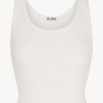 Eterne Cropped Scoop Neck Tank - Image 1