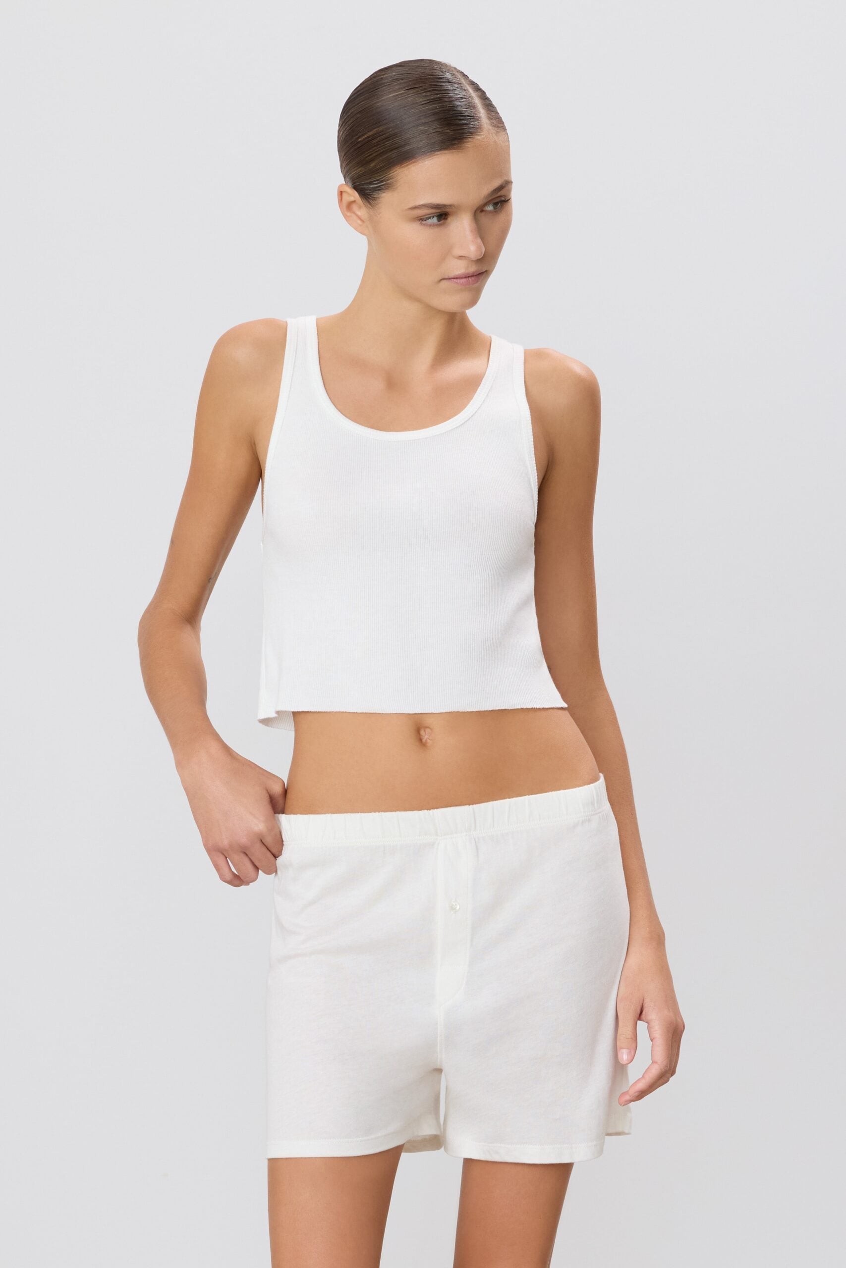 Eterne Cropped Scoop Neck Tank - Image 2