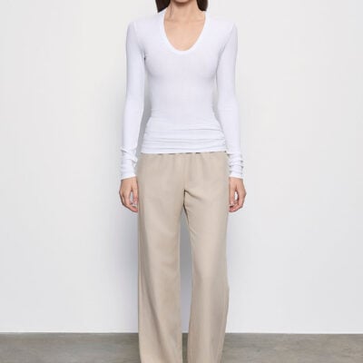 Enza Costa Twill Everywhere Pant | Stone - Image 1