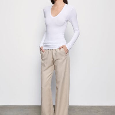 Enza Costa Twill Everywhere Pant | Stone - Image 2