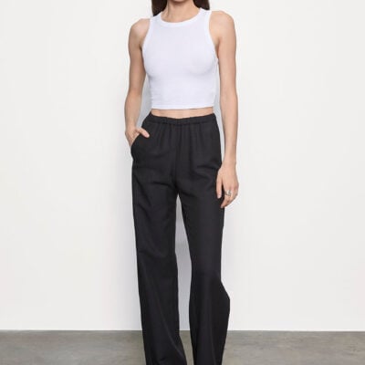 Enza Costa Twill Everywhere Pant | Black - Image 1