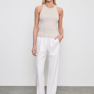 Enza Costa Twill Slash Pant | Off White - Image 1
