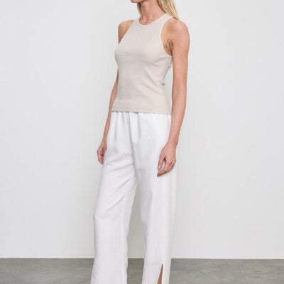 Enza Costa Twill Slash Pant | Off White - Image 2