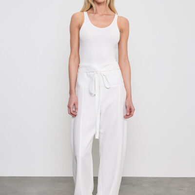 Enza Costa Twill Fisherman Pant | Off White - Image 1