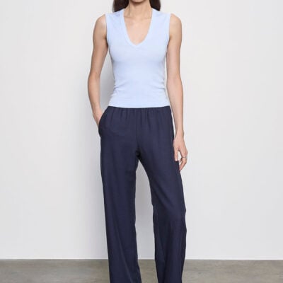 Enza Costa Twill Everywhere Pant | Navy - Image 1