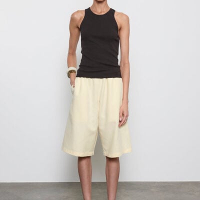 Enza Costa Twill Bermuda Short | Flan - Image 1