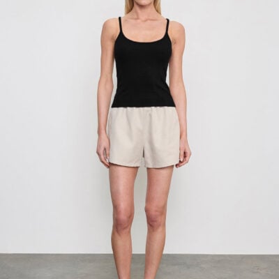 Enza Costa Twill All Day Short | Fog - Image 1