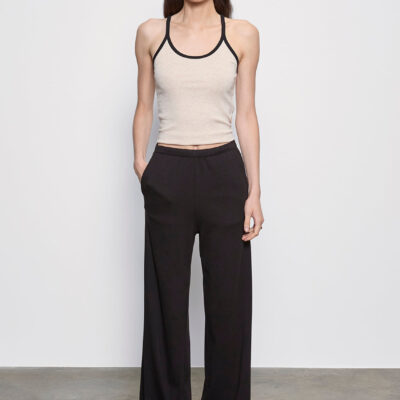 Enza Costa Supima Cotton Soft Everywhere Pant | Black - Image 1