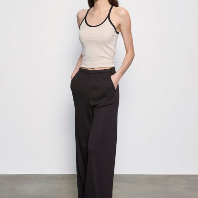 Enza Costa Supima Cotton Soft Everywhere Pant | Black - Image 2