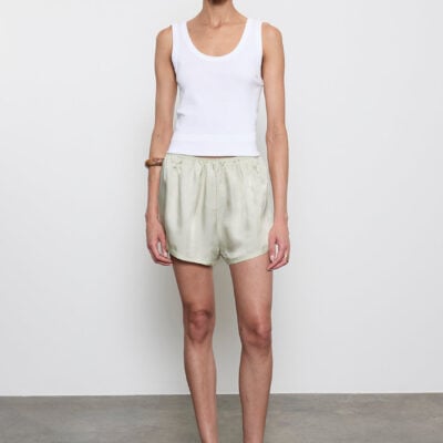 Enza Costa Supima Baby Rib Tank | White - Image 2