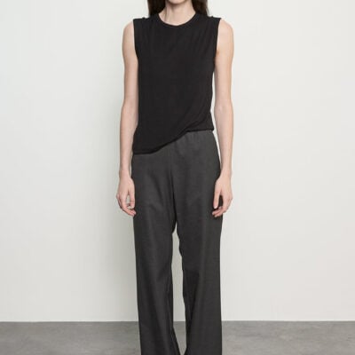Enza Costa Suiting Everywhere Pant | Dark Charcoal - Image 1