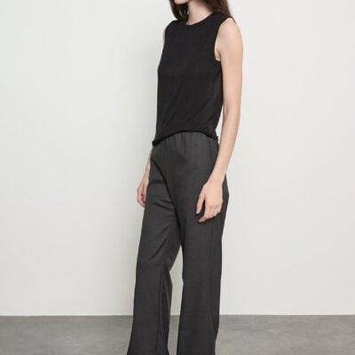 Enza Costa Suiting Everywhere Pant | Dark Charcoal - Image 2