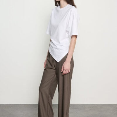 Enza Costa Suiting Everywhere Pant | Brown Heather - Image 2