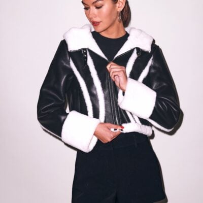 fleur du mal Vegan Shearling Jacket - Image 1