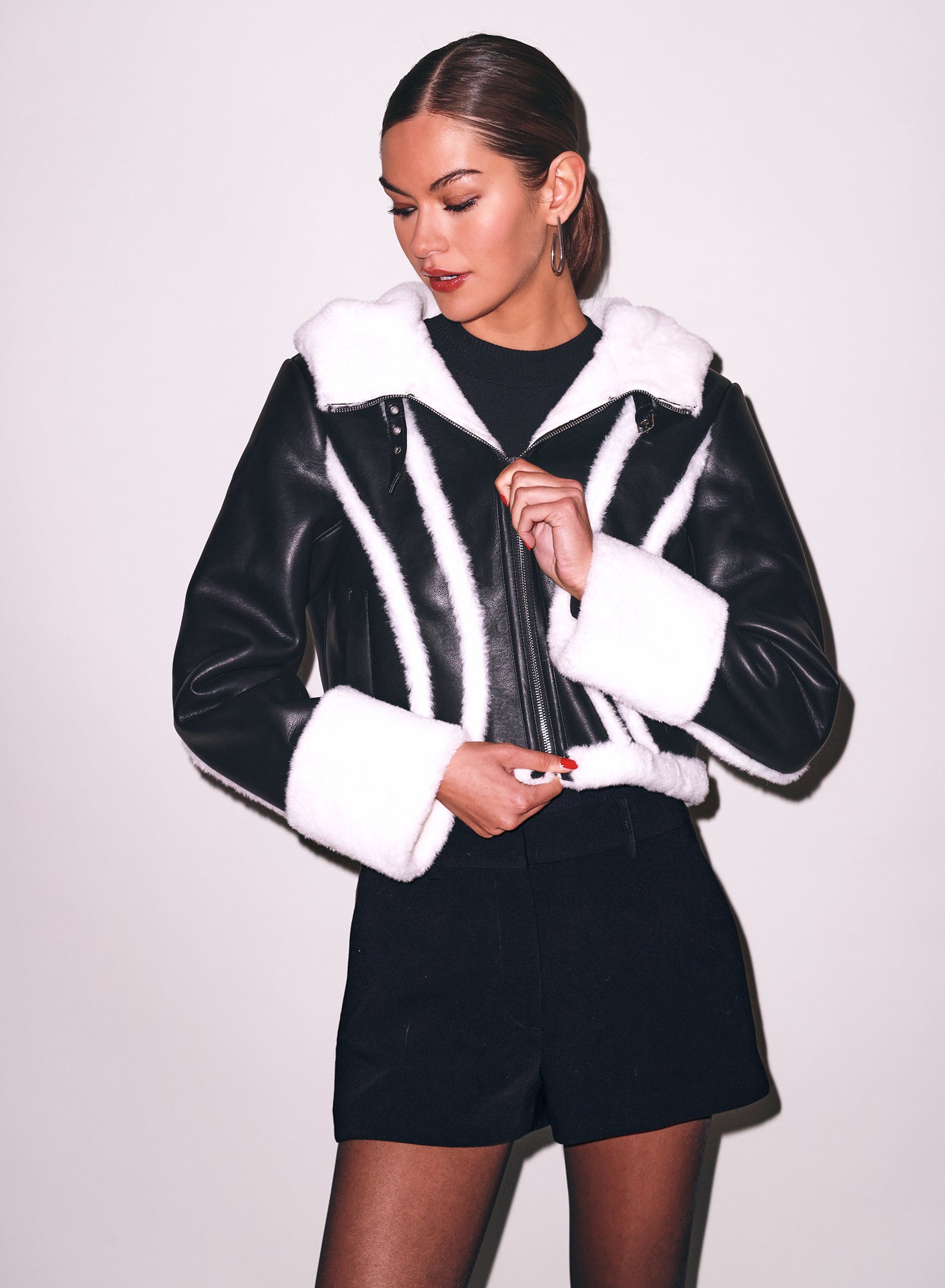 fleur du mal Vegan Shearling Jacket - Image 1