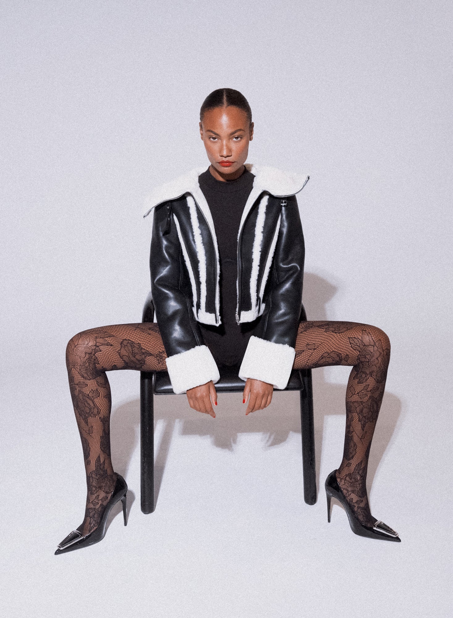 fleur du mal Vegan Shearling Jacket - Image 3