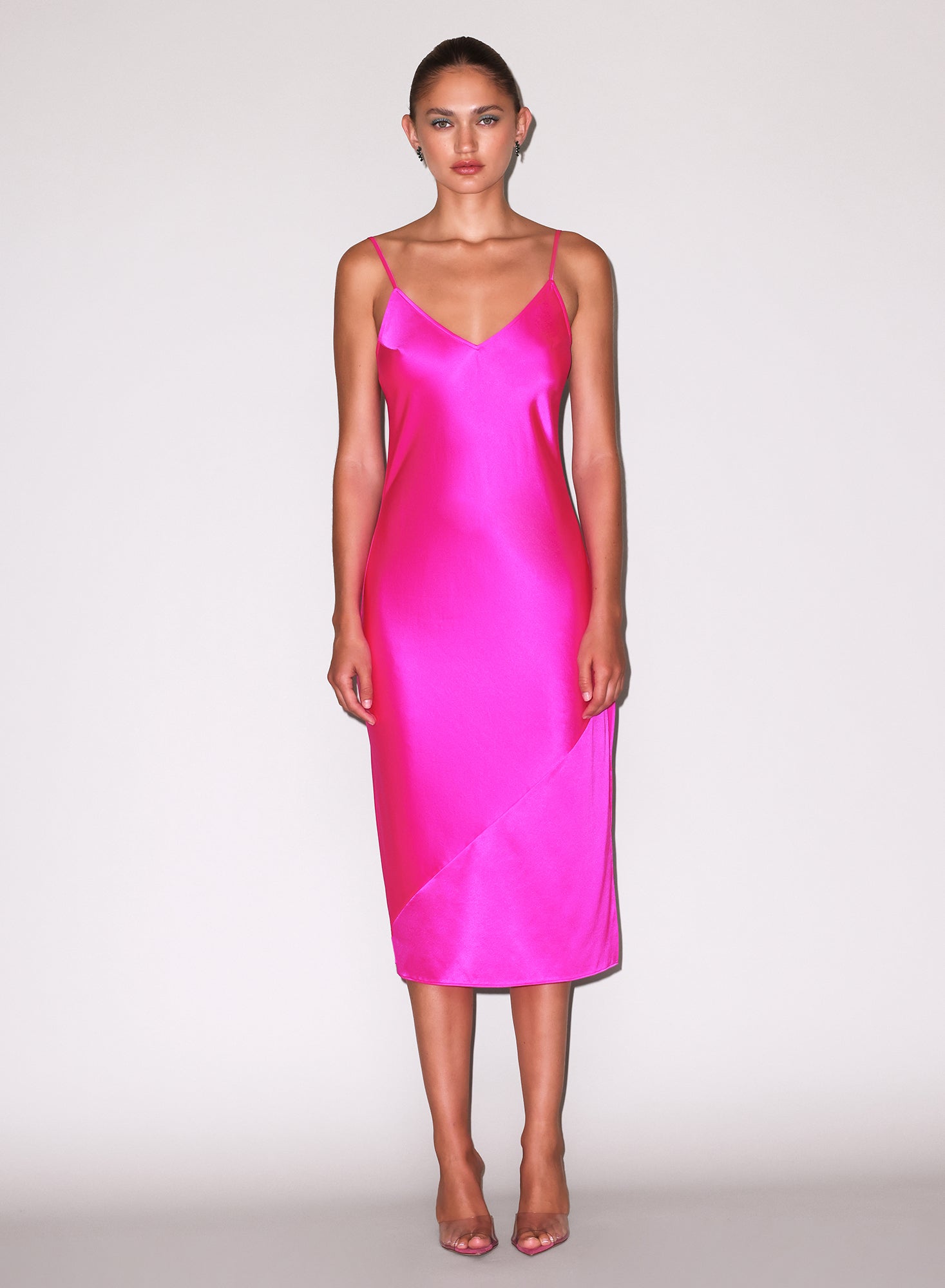 MNFDM140826065934047_3 fleur du mal Silk V Slip Dress - Image 3