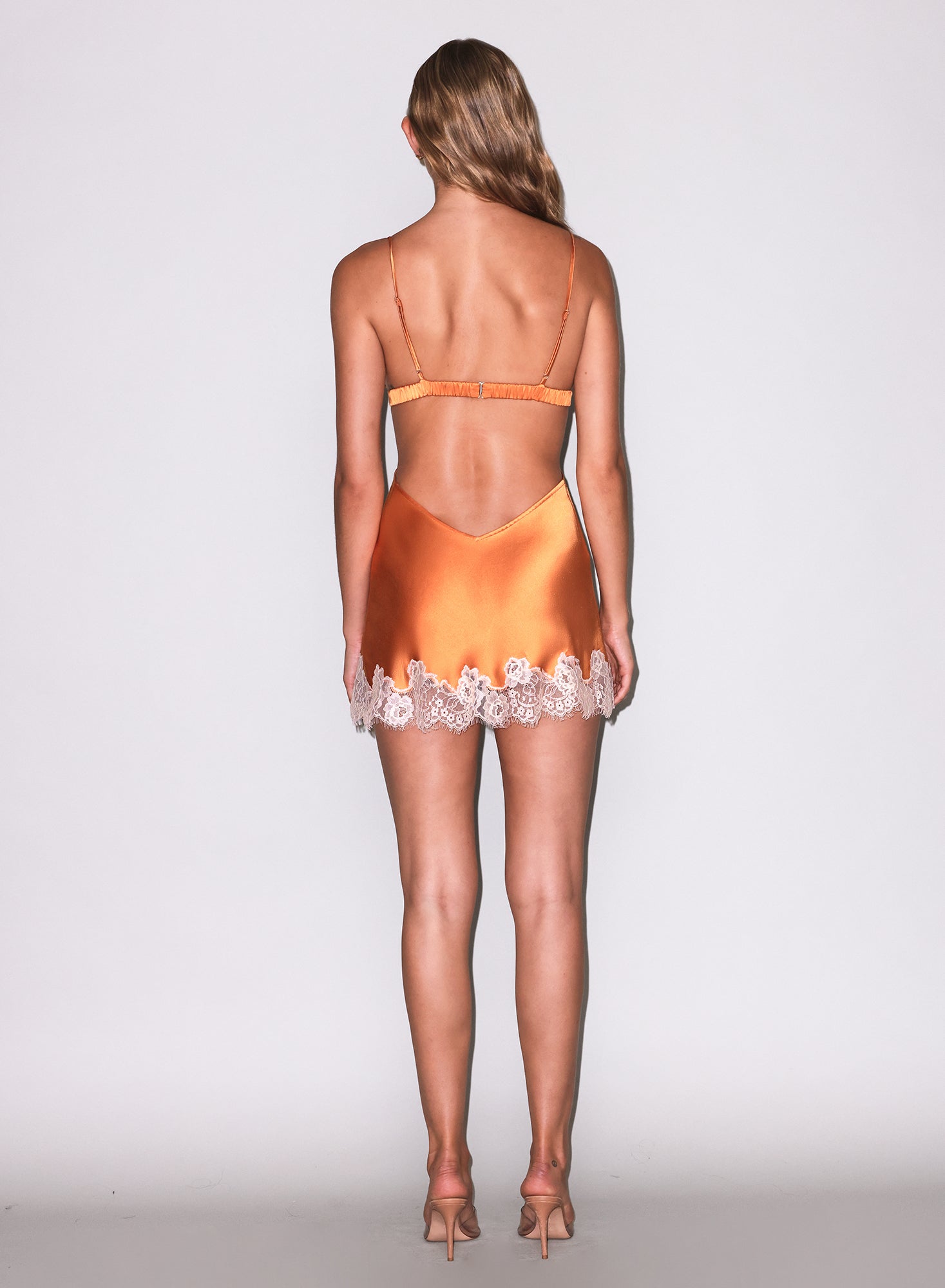 MNFDM140826065934057_3 fleur du mal Silk & Lace Cutout Mini Slip - Image 3