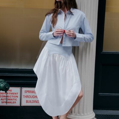 fleur du mal Poplin Garter Skirt - Image 1