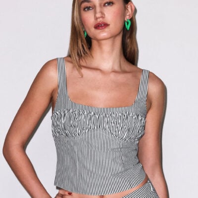 fleur du mal Poplin Bustier Top - Image 2