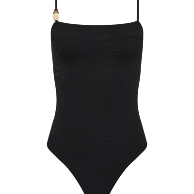 Fella Swim Phillip with Stone Beads Full Piece | Noir - Image 1