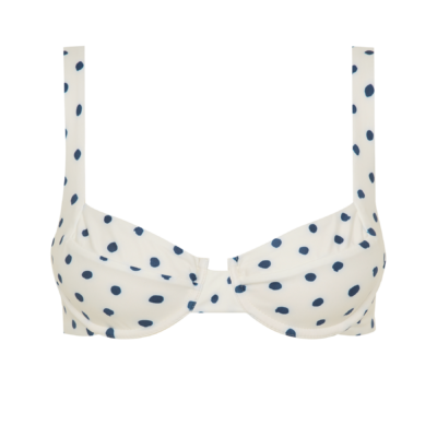 Fella Swim Casanova Top |Cream Polka Navy - Image 1