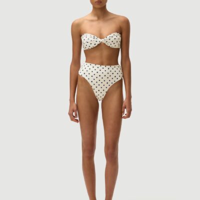 Fella Swim Bernie Top |Cream Polka Navy - Image 2