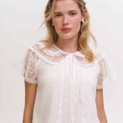 For Love & Lemons Zelie Sleep Top - Image 1