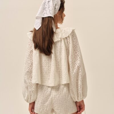 For Love & Lemons Willa Eyelet Top - Image 2