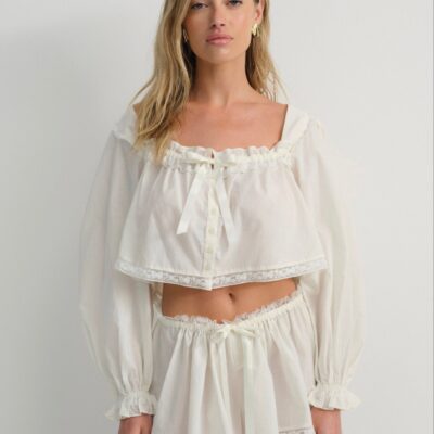 For Love & Lemons Venetia Sleep Top - Image 1