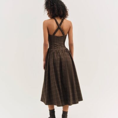 For Love & Lemons University Plaid Midi Dress - Image 2