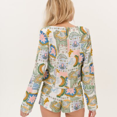 For Love & Lemons Tide Pool Beaded Shorts - Image 2