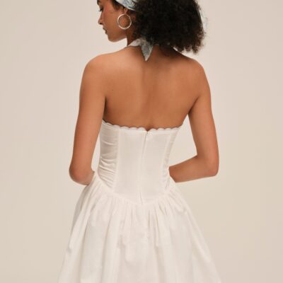 For Love & Lemons Tea Time Poplin Bustier Mini Dress - Image 2