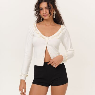For Love & Lemons Seashell Cardigan - Image 1