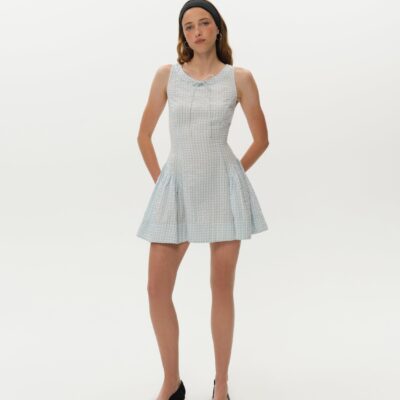 For Love & Lemons Scotch Bonnet Gingham Mini Dress - Image 1