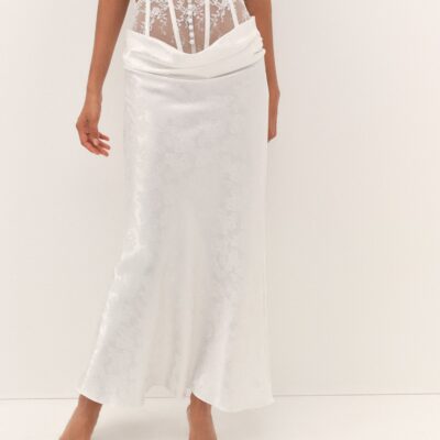 For Love & Lemons Rita Rose Maxi Skirt - Image 1