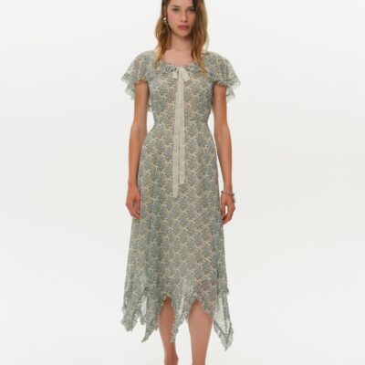 For Love & Lemons Primrose Posey Midi Dress - Image 1