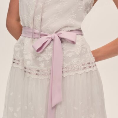 For Love & Lemons Noah Embroidered Mini Dress - Image 1