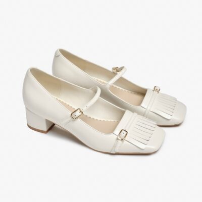 For Love & Lemons Martie Fringe Loafer Heel - Image 2
