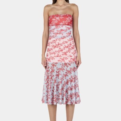 Hansen & Gretel Rosa Midi Dress Tropic Vine Spliced - Image 1