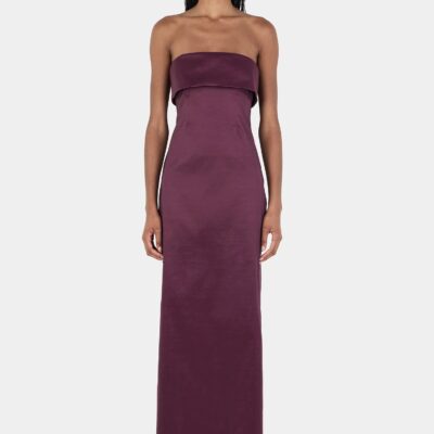 Hansen & Gretel Julia Midi Dress Mulberry - Image 1