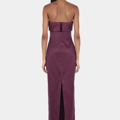 Hansen & Gretel Julia Midi Dress Mulberry - Image 2