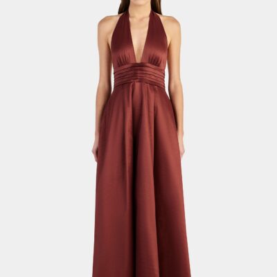 Hansen & Gretel Evalina Taffeta Gown Pinot - Image 1