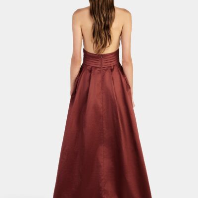 Hansen & Gretel Evalina Taffeta Gown Pinot - Image 2