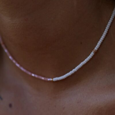 Hansen & Gretel Athena + Co Reflects Necklace Peach - Image 2